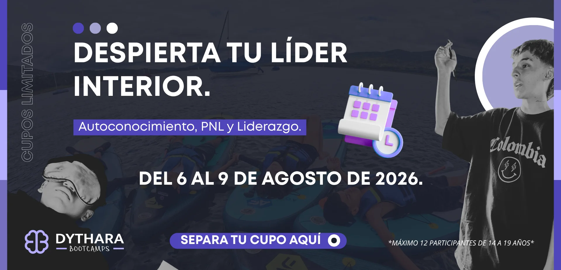 Campamento de coaching intensivo para adolecentes en Dythara Bootcamps. Campamento de coaching intensivo para adolecentes en Dythara Bootcamps.